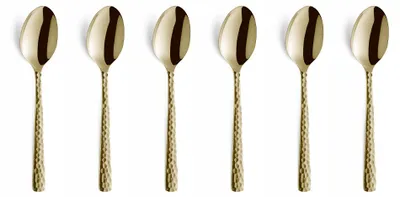Produktbild von Amefa 6-tlg. Espressolöffel Set FELICITY 6-teilig champagner gehämmert