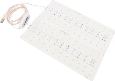 Obrázok produktu pre LED Grow Light Panel 5 Brightnesses Dimmable Ultra Thin Under Cabinet Plant Growing Light for Germination Flowering Fruiting