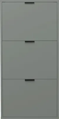 Produktbild von Schuhkipper >Bonnie< in pine green matt lack - 61x126x25cm (BxHxT)