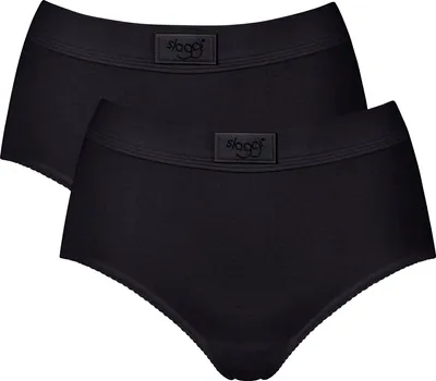 Produktbild von Sloggi Bio Damen-Taillenslip Double Comfort" 2er-Pack schwarz 38"