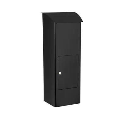 Produktbild von MEFA Paketpostkasten Beech (458) Tiefschwarz RAL 9005 Standbriefkasten Briefe+Pakete Entnahme hinten Sicherheitsschloß