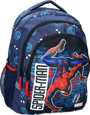 Produktbild von Spider-Man Rucksack Schulrucksack mit Verstellbare Gurte & Reißverschlussfächer für Kinder