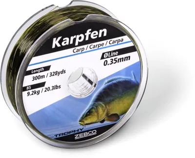 Produktbild von Zebco Trophy Schnur Carp 300m 0,30mm 6,9kg