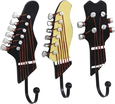 Produktbild von Famanu Wandhaken im Gitarrenformat - 3er Set