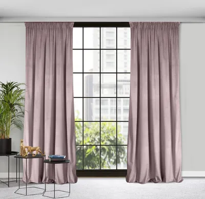 Produktbild von Samtvorhang ROSA rosa 140x270 cm Kräuselband