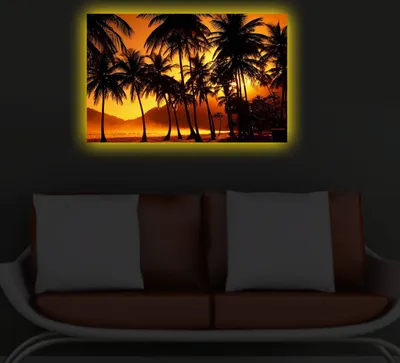 Produktbild von Opviq, 4570DACT- SHN3285, Bunt, Leinwandbilder, 45 x 70 cm, 100% Wildleder -Leinwand