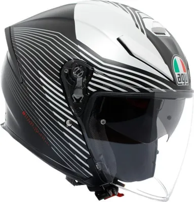 Obrázok produktu pre Prilba AGV K5 Jet Evo Control jet, čierna matná/biela/ružová, M (57/58)