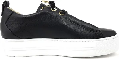 Imagen del producto de Zapatos deportivos para mujer de Paul Green, tipo botín con cordones, color negro, para uso diario
