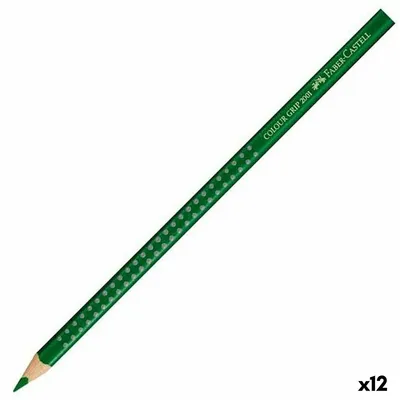 Image de 12x Faber-Castell 112467 Crayon de couleur Colour GRIP vert permanent olive