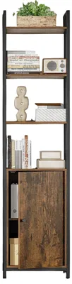 Immagine prodotto di Libreria – Scaffalatura – Salvaspazio – Marrone/Nero – 24 x 40 x 159,5 cm