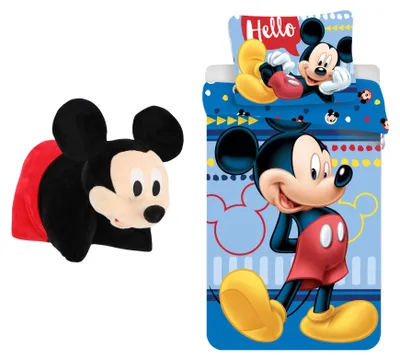 Image de Ensemble de literie Mickey Mouse : couette et taie d'oreiller 2 en 1