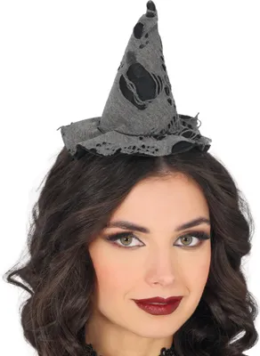 Produktbild von Hexen Haarreif Halloween Kostüm Accessoire Mini Spinnwebenhut Elegant Magisch Zierlich Stilvoll Mystisch Geisterhafte Note Unheimlich Zauberhaft, Farbe: Schwarz