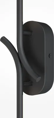 Produktbild von Wandleuchte Metall LED H: 63 cm Schwarz länglich warmweiß 3000 K 170 lm Modern Wandlampe