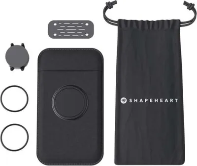 Produktbild von Shapeheart Universal Magnetic Moto Mount M Handyhülle Durchsichtig  Durchsichtig One Size