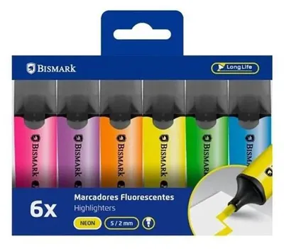Produktbild von Bismark Fluoreszierender Marker 904248103 Mehrfarbig Kinder Mehrfarbig One Size