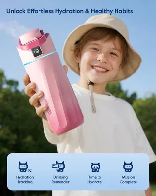 Produktbild von WaterH Boost Kids Smart Water Bottle 475ml Lila