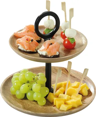 Produktbild von Etagere für Kuchen und Obst, 2 Etagen, Mangoholz, KESPER