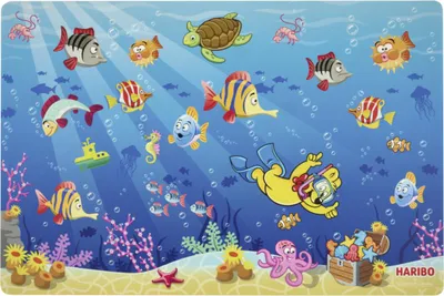 Immagine prodotto di Ritzenhoff & Breker Platzmatte Haribo Seaworld, Kunststoff, Blau, 45 x 30 cm, 322422