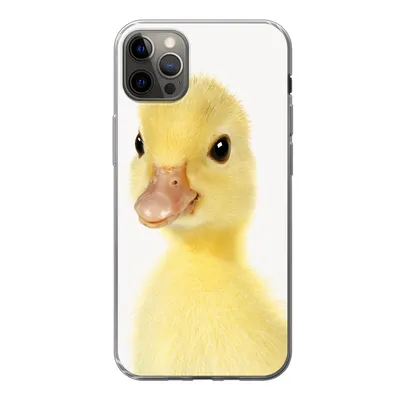 Produktbild von MuchoWow® Handyhülle Schutzhülle Hülle für iPhone 13 Pro Max Ente - Küken - Süß - Kinder - Mädchen - Jungen Silikon Softcase Handy Hülle - Mobiltelefon