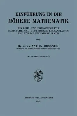 Obrázek produktu pro Einführung in die Höhere Mathematik