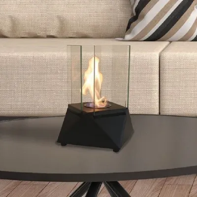 Imagen del producto de Tecno Air System - Chimenea eléctrica de mesa - Modelo OSLO - Color negro