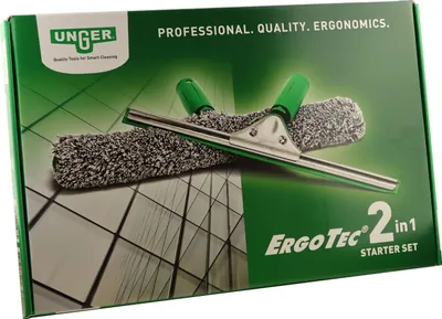 Image de UNGER ErgoTec 2in1 Profi-Fensterreinigungs-Starterset mit Fensterwischer in 35cm