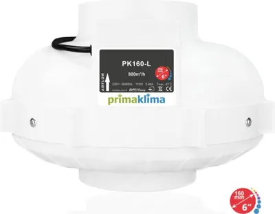 Produktbild von Prima Klima PK160-L, AC bis 800 m³/h mit 160 mm Anschluss, einstufig
