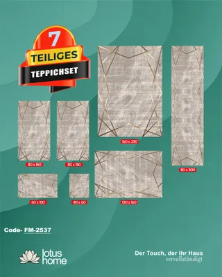 Produktbild von 7-teiliges Teppich-Set FM-2537