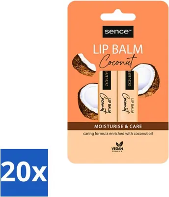 Zdjęcie produktu dla Sence - Moisturise & Care - Duet balsamów do ust - Odżywczy - 2 x 4,3 g - opakowanie ekonomiczne - 20 szt