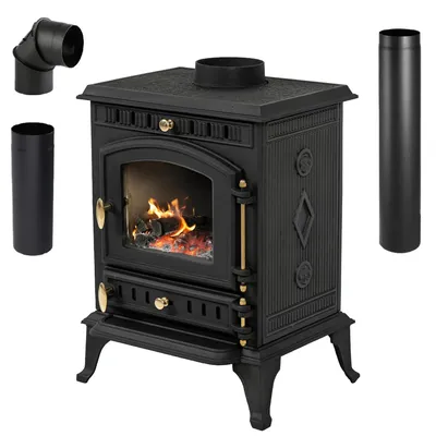 Immagine prodotto di THUNDER® | MITRA | stufa a libera installazione | stufa in ghisa | legna | 7 kW