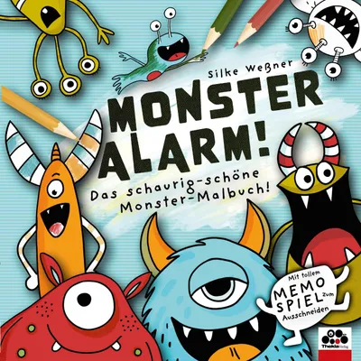 Produktbild von Monster-Alarm! Das schaurig-schöne Monster-Malbuch für Kinder ab 3 Jahren
