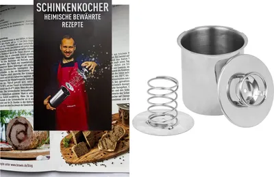 Produktbild von Schinkenkocher 0,8 kg +REZEPTE Kochtopf Kochschinkenform