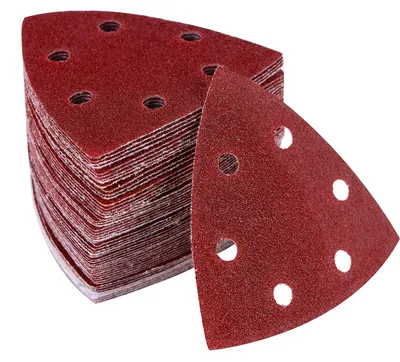 Produktbild von Deltaschleifer Schleifpapier Dreieckschleifer, 50 Stück Schleifpapier Klett Schleifpapier 40 Körnungen für Schleifdreiecke 93x93x93mm