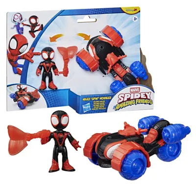 Immagine prodotto di Personaggio e veicolo della serie "Marvel And His Awesome Friends", Spidey Miles Morales