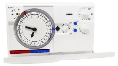 Analoge Klokthermostat, Tages-/Wochenprogramm, 230 V, programmierbar