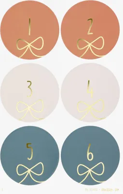 Produktbild von folia Adventskalender-Sticker "CHRISTMAS TREE"