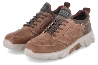 Imagen del producto de Zapatos de hombre Bugatti, color marrón, confeccionados en textil y sintético. Talla: 40