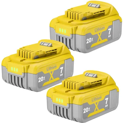 Immagine prodotto di Batterie agli ioni di litio di ricambio, capacità di 7000 mAh, compatibilità versatile, confezione da 3 batterie
