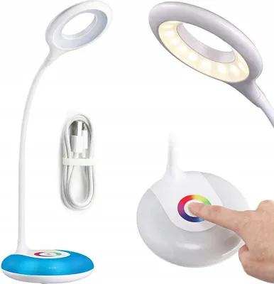 Zdjęcie produktu dla Lampka Biurkowa Rgb 256 Okrągła T003A