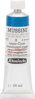 Schmincke 35ml MUSSINI Lasur-Cyan Öl  10 477 009