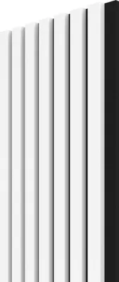 Obrázok produktu pre SAMPLE - akustický panel WALL CONCEPT biely, čierna plsť + MDF, 240x135x21 mm