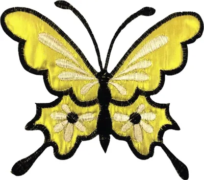 Produktbild von Schmetterling Gold Emblem Aufnäher zum Aufbügeln
