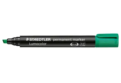 Produktbild von STAEDTLER Lumocolor 350 permanent Marker, Keilspitze, Einzelprodukt, grün