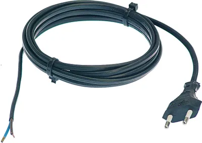Produktbild von as-Schwabe Euro-Anschlussleitung 1,5m Euro-Flachstecker 230V 2,5A Schwarz IP20