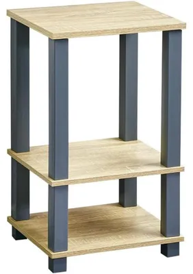 Image de KESPER Etagère bleue 3 étagères, plastique, MDF, 34 x 58,5 x 29 cm