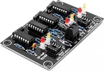 Image de Amplificateur opérationnel AMP Tester Module Single Dual Screening Circuit Board for IC Amplification Judgement and Roughly Conversion Rate Judgement