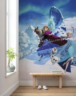 Produktbild von Komar Vlies Fototapete "Frozen Elsas Magic" - Größe: 200 x 280 cm (Breite x Höhe), 4 Bahnen