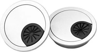 Immagine prodotto di Passacavi per scrivania - argento - 60 mm
