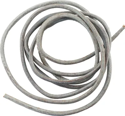 Produktbild von Lederarmband - Lederschnur - Lederband - rund - 2 mm - grau