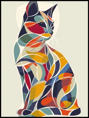 Obrázok produktu pre Plagát s mačkou v rozmeroch 75 x 100 cm